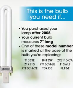 OttLite 13W Replacement Tube Light Bulb with Electronic Ballast Bulb - Compact Fluorescent Light Replacement - Bright Natural Daylight for Bedroom & Living Room - Low Heat & Glare Type E Light Bulb 16 71rjSbee1fL