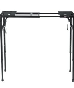 Alternative view of Gator Frameworks Keyboard and Audio Utility Table with Multi Point Adjustability and Built in Leveling Bubble; Min/Max Height - 26"/44" (GFW-UTILITY-TBL), Black