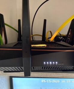 ASUS ROG Rapture WiFi 6 Wireless Gaming Router (GT-AX11000) - Tri-Band 10 Gigabit, 1.8GHz Quad-Core CPU, WTFast, 2.5G Port, AiMesh Compatible, Included Lifetime Internet Security, AURA RGB AX11000 | WiFi 6 | 2.5G Port 63 71rlM7WSmL