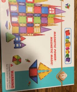 Magnetic Blocks - Magnetic Toys for Toddlers Kids Magnetic Building Blocks Preschool Magnet Set Magnetic Stem Toys 70 Pieces 31 71rmoYQGBvL