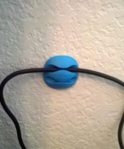 iGotTech Cable Clips and Cord Management System 6 Pack of Dual Slotted Adhesive Desktop Cable Organizers | Phone & Computer Wire Holder (Multicolor) Multicolored 52 71rnjxDzML 1