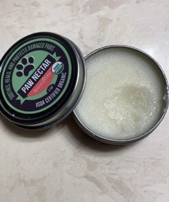 Paw Nectar Dog Paw Balm - Heals, Repairs & Restores Dry, Cracked & Damaged Paws - 100% Organic & Natural Cream Butter, Wax, Moisturizer & Protection for Dog Feet & Foot Pads - Effective & Safe - 2 Oz 45 71roGf23BL