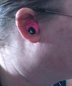 Decibullz - Custom Molded Earplugs, 31dB Highest NRR, Comfortable Hearing Protection for Shooting, Travel, Swimming, Work and Concerts (Pink) Pink 33 71rogKEFEfL