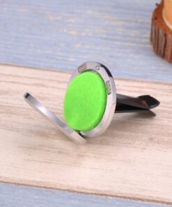 HOUSWEETY Car Air Freshener Aromatherapy Essential Oil Diffuser - Flower Stainless Steel Locket,11 Refill Pads (Style 1) Style 1 12 71rq9Azy03L 1