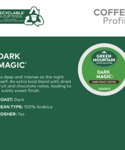 Green Mountain Coffee Roasters Dark Magic Keurig Single-Serve K-Cup Pods, Dark Roast Coffee, 72 Count (6 Packs of 12) 12 Count (Pack of 6) 26 71rqgECpVuL
