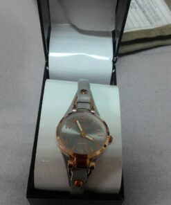 Accutime XOXO Women's Analog Watch with Rose Gold-Tone Case, Gray Sunray Dial, Narrow Gray Leather Strap - Official XOXO Woman's Rose-Gold Watch - Model: XO3400 46 71rsEBUaCeL