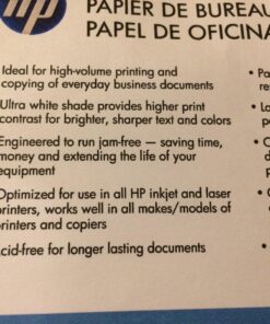 HP Printer Paper | 8.5 x 11 Paper | Office 20 lb | 3 Ream Case - 1500 Sheets | 92 Bright | Made in USA - FSC Certified | 112090C, White 3 Ream | 1500 Sheets Letter (8.5 x 11) 38 71rsP1I5TBL