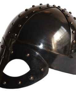 SA International Black Antique Plated Medieval Viking Mask Helmet with Liner & Strap 22 71rsgOKdBgL 1