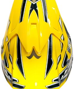 Typhoon Youth Kids Offroad Gear Combo Helmet Gloves Goggles DOT Motocross ATV Dirt Bike MX Motorcycle Medium Yellow w/ Yellow Gloves & Goggles 10 71rtk6m8mpL