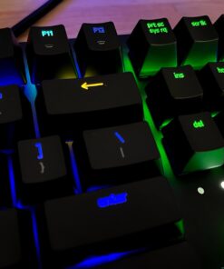 Razer BlackWidow Elite Mechanical Gaming Keyboard: Orange Mechanical Switches - Tactile & Silent - Chroma RGB Lighting - Magnetic Wrist Rest - Dedicated Media Keys & Dial - USB Passthrough 26 71ru6plMAzL