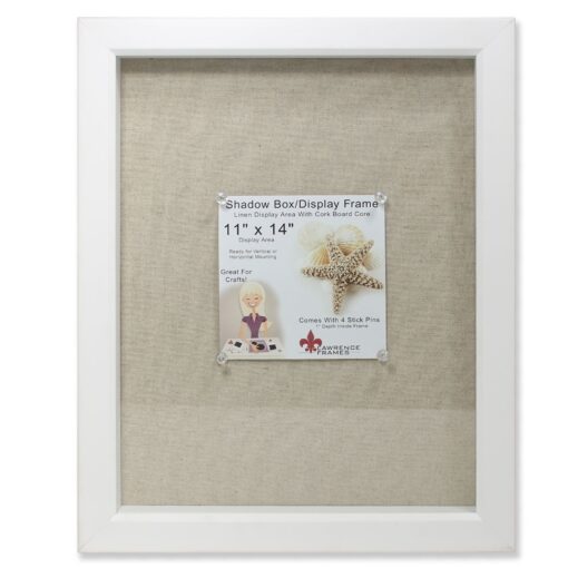 Lawrence Frames 168111 Shadow Box, 11x14, White