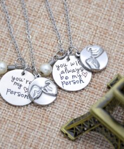 Alternative view of O.RIYA Not Whole Without You/You're My Person Necklace Stainless Steel Necklace Jewelry, Valentines Day, Bridesmaid Gift, Thank You Gift, Wedding Gift, Gift for Friends Necklace-Set
