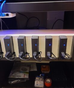 ORICO USB 3.0 External Hard Drive Enclosure for 3.5/2.5 Inch SATA Hard Drives/SSD Up to 20 TB, 3.5'' Tool-Free HDD Enclosure with 12V/2A Power Supply and UASP Acceleration (3588US3) ORICO 3588US3-CA-BK 30 71rwH03S8jL