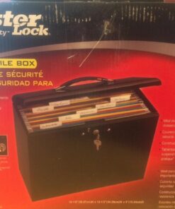 Master Lock File Box with Lock, Large Locking for Documents, Steel Keys, 7148D 27 71rwpbOlUWL