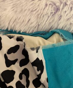 Mi Zone Comforter Set Fun Bedroom Décor - Modern All Season Polka Dot Print, Vibrant Color Cozy Bedding Layer, Matching Sham, Decorative Pillow, Full/Queen, Leopard Teal 4 Piece 35 71rxfid1iPL