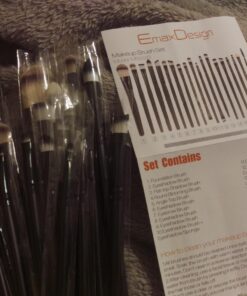 EmaxDesign 20 Pieces Makeup Brush Set Professional Face Eye Shadow Eyeliner Foundation Blush Lip Makeup Brushes Powder Liquid Cream Cosmetics Blending Brush Tool 57 71rxpnvHFSL