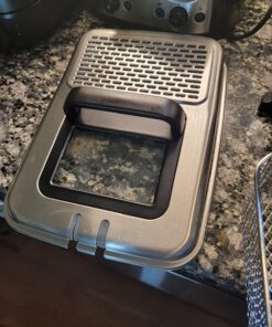 T-fal Ultimate EZ Clean Stainless Steel Deep Fryer with Basket 3.5 Liter Oil and 2.6 Pound Food Capacity 1700 Watts Oil Filtration, Temp Control, Digital Timer, Dishwasher Safe Parts Stainless Steel 68 71rylq3fXEL