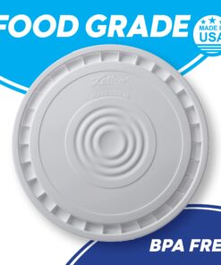 Alternative view of Hudson Exchange Reusable Easy Peel Lid for 3.5, 5, 6, and 7 gal Buckets, HPDE, White 1 Pack