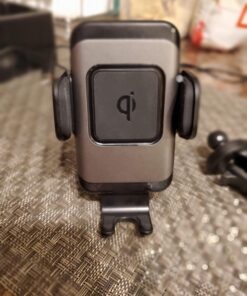 ZeeHoo Wireless Car Charger,15 W Fast Charging Auto-Clamping Car Mount,Windshield Dash Air Vent Phone Holder for iPhone 14 13 12 Mini 11 Pro Max XS XR 8,Samsung S22 S21 S20 Note 20 10 9 8 Black SC-1 46 71s GBaT8kL