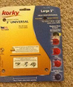 Korky 3060BP Universal Toilet Flapper Replaces Most Large 3-Inch Flappers - Long Lasting Rubber - Easy to Install - Made in USA 23 71s0BffU0YL