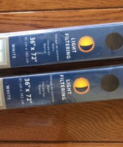 Redi Shade No Tools Original Light Filtering Pleated Fabric Shade White, 36 in x 72 in, 1 Pack 36 Inch x 72 Inch - 1 Pack 55 71s0jUTYDWL