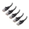 Cable Matters 10Gbps 5-Pack Snagless Cat 6 Ethernet Cable 14 ft (Cat 6 Cable, Cat6 Cable, Internet Cable, Network Cable) in Black 16 71s0qS TuNL