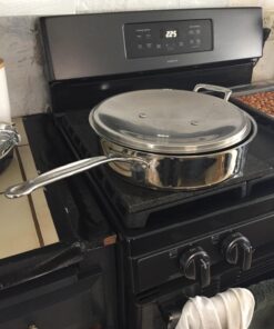 Cuisinart Stainless Steel, 5.5 Quart Sauté Pan w/ Cover, Helper Handle, Chef's Classic, 733-30H 36 71s1SYuihwL