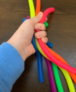 BUNMO Super Sensory Stretchy Strings 6pk | Calming & Textured Monkey Stretch Noodles | Sensory Toys for Autistic Children | Stress Relief & Anxiety Toys for Kids | Hours of Fun for Kids (Smooth) 6pk Smooth 33 71s1qU j1DL