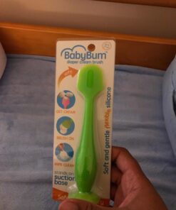Diaper Cream Spatula - Baby Bum Brush for Butt Paste Diaper Cream - Baby Butt Cream Diaper Cream Applicator - Butt Spatula Baby Necessities - Bumco Diaper Cream Brush, Green 40 71s2R4xV6L