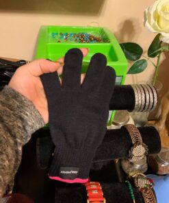 Kiloline Professional Heat Resistant Glove for Hair Styling Heat Blocking for Curling, Flat Iron and Curling Wand Suitable for Left and Right Hands 29 71s2S6Wpg0L