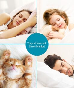 HYSEAS Flannel Fleece Throw Blanket Chocolate - Super Soft Plush Microfiber Solid Blanket for Couch, Bed, Chair, Sofa - Fuzzy Cozy Lightweight - 50x60 Inch Throw(50"x60") 23 71s2cF8IWnL