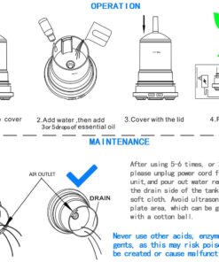 Truky Aromatherapy Essential Oil Diffuser,Ultrasonic Aroma Diffuser with 7 Colorful LED Lights and Waterless Auto Shut-Off 120ml Cool Mist Humidifier Handmade Glass for Home,Office,Bedroom-Multicolor Multi Color 19 71s3W v4K L