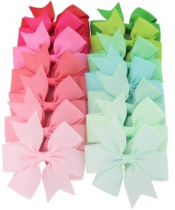 Mybigqueen 40Pcs 3'' Baby Hair Bows For Girls Grosgrain Boutique bow Clips For Teens Toddlers Kids Children infants 23 71s3jz6EDGL
