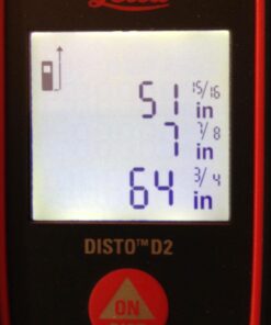 Leica 838725 DISTO D2 New 330ft Laser Distance Measure with Bluetooth 4.0, Black/Red, 1.7 x 1 x 4.6 inches 42 71s4EQ5TBEL