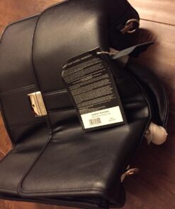 Samsonite Leather Flapover Briefcase One Size Black 24 71s4nb9i8L