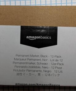 Amazon Basics Fine Point Tip Permanent Markers, Black, 12-Pack 1 Count (Pack of 12) 42 71s5Z3j9B5L