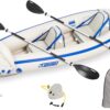 Sea Eagle SE330 Two Person Inflatable Sport Kayak Boat with Seats, Paddles, Bag and Pump-Affordable-Lightweight-Portable SE330 Sports Kayak Pro Package