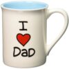 Our Name is Mud “I Heart Dad” Stoneware Mug, 16 oz. I Heart Dad 8 71s6NtIhGbL