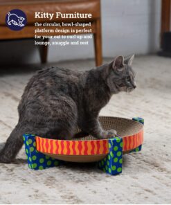 Catstages Scratch, Snuggle & Rest Corrugated Cat Scratcher With Catnip (packaging may vary) Scratch Snuggle & Rest 25 71s6jSP4dcL