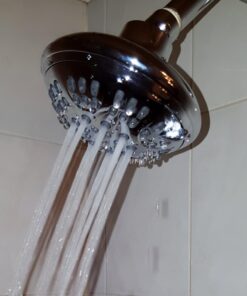 ShowerMaxx Luxury Spa Series Shower Head, 6 Spray Setting, 4.5 Inch Adjustable High Pressure Shower Head Fixture for Hard Water, 360-Degree Tilt Massage Shower System - Polished Chrome Shower Head 48 71s6s4YcWRL