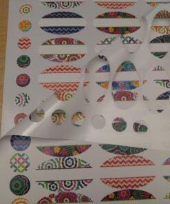 81 Kaleidoscope Oval Poly Waterproof Essential Oil Bottle Labels Plus 81 Round Cap Stickers by Rivertree Life 26 71s6ytsf1bL