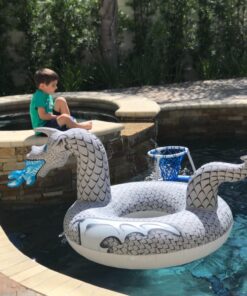 GoFloats Dragon Party Tube Inflatable Rafts - Choose From Fire Dragon and Ice Dragon, Pool Floats for Adults and Kids Ice Dragon Party Tube 34 71s7xkP7pEL