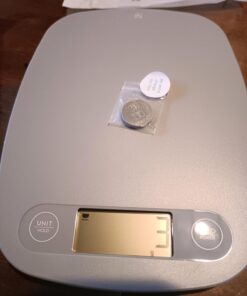 Greater Goods Gray Food Scale - Digital Display Shows Weight in Grams, Ounces, Milliliters, and Pounds | Perfect for Meal Prep, Cooking, and Baking | A Kitchen Necessity Designed in St. Louis Plastic Ash Grey 46 71s8EtQDe6L