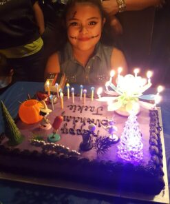 Nightmare Before Christmas 17 Piece Birthday Cake Topper Set Featuring 2" to 3" Cake Topper Figures of Lock, Shock, Zero, Jack Skellington, Sally, Barrel and Other Decorative Themed Accessories 27 71s8Pb7p8VL