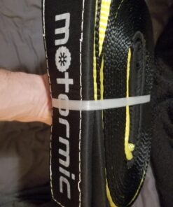 Motormic Tow Strap Recovery Kit – 3" x 30ft (30,000 lbs.) Rope + 2" Shackle Hitch Receiver + 5/8" Locking Pin + 3/4" D Ring Shackles with Safety Ring + Heavy Duty Bag - Off Road Pick Up Towing Complete Recovery Strap Kit 43 71s9BL0JIQL