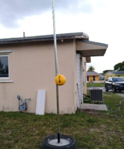 Park & Sun Sports Permanent Outdoor Tetherball Set with Accessories 2-Piece Pole 17 71s9MO 3PL