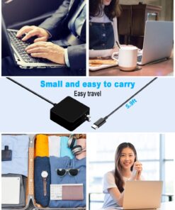 65W USB C Power Adapter, PDUSBSZ Type C Power PD Wall Fast Charger Compatible with Mac Book Pro, Dell Latitude, Lenovo, Huawei Matebook, HP Spectre, Acer Chromebook and Any Laptops or Smart Phones 65W 24 71s9UWXUFnL