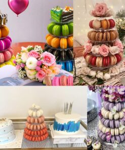 6 Tiers Round Macaron Tower Stand Cake Display Rack Cupcake Stand Desserts Display for Wedding Birthday Decor 22 71sBZ45cnJL