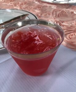 100 Rose Gold Plastic Cups 9 Oz Clear Plastic Cups Old Fashioned Tumblers Rose Gold Rimmed Cups Fancy Disposable Wedding Cups Elegant Party Cups with Rose Gold Rim 45 71sCjO23acL