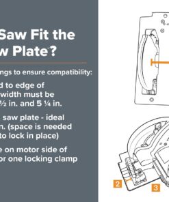 Bora 542006 WTX Saw Plate – The Easy to Use Saw Sled / Circular Saw Guide That Ensures Straight, Precise Cuts. Easily Rip Plywood or Other Sheet Material to Your Exact Specifications and Measurements 15 71sD6L70rYL